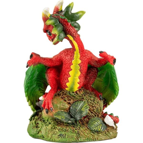 Strawberry Dragon Statue