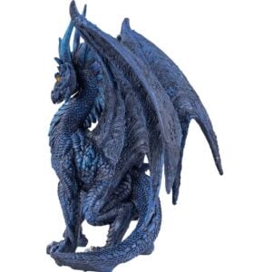 Blue Checkmate Dragon Statue