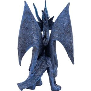 Blue Checkmate Dragon Statue