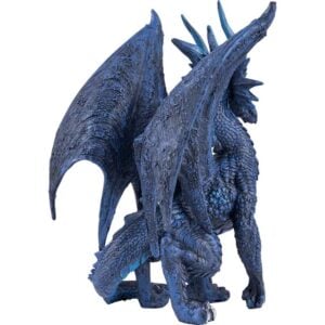 Blue Checkmate Dragon Statue