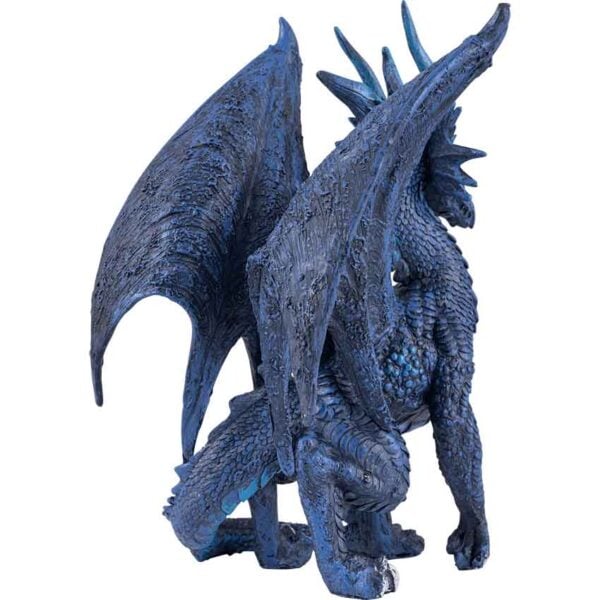 Blue Checkmate Dragon Statue