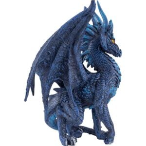 Blue Checkmate Dragon Statue
