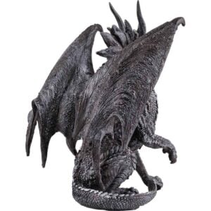 Black Checkmate Dragon Statue