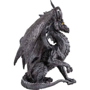 Black Checkmate Dragon Statue