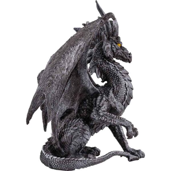 Black Checkmate Dragon Statue