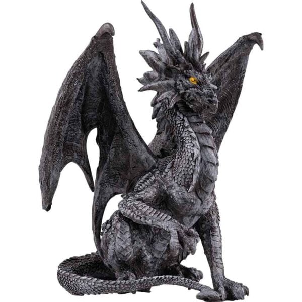 Black Checkmate Dragon Statue