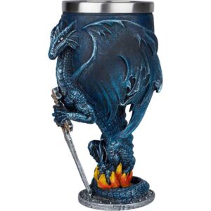 Blue Dragon with Sword Goblet
