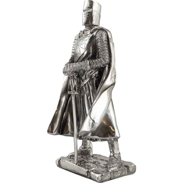 Standing Crusader Knight Statue