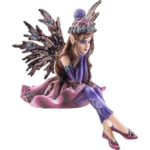 Thoughtful Fairy Sitter Statue