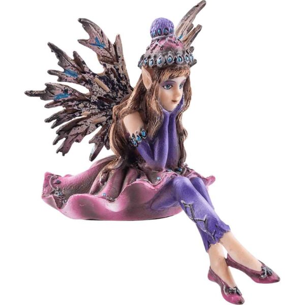 Thoughtful Fairy Sitter Statue