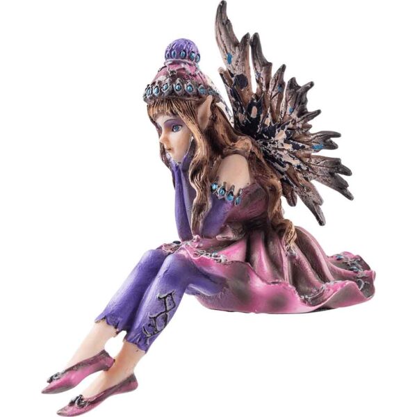 Thoughtful Fairy Sitter Statue