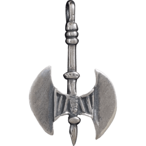 3D Double-Headed Axe Pendant