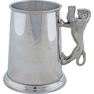 Pewter Tankard with Lion Handle