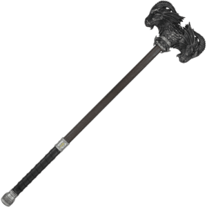 Black Calfera Two-Handed LARP Hammer