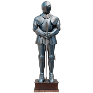 Blued Steel Medieval Armour