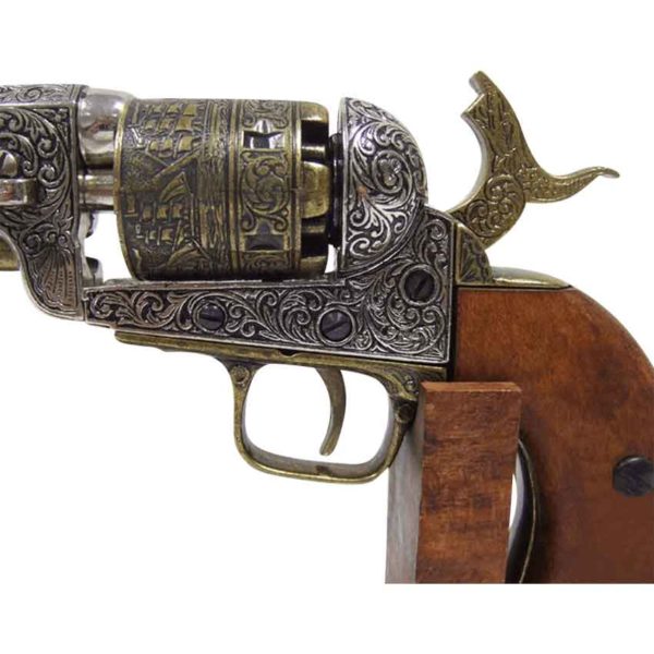 1851 Engraved Navy Revolver Brass