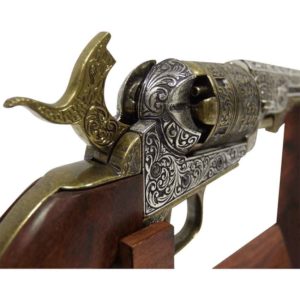 1851 Engraved Navy Revolver Brass