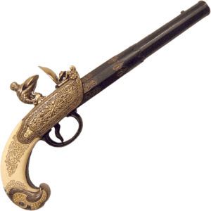 18th Century Ivory-Handled Russian Pistol