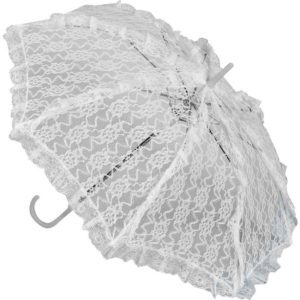 White Lace Parasol