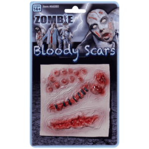 4 Bloody Zombie Scars
