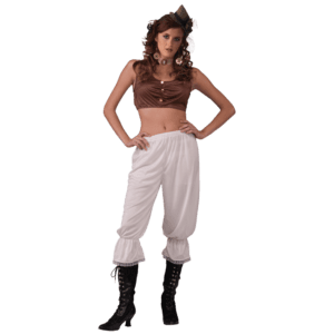 White Steampunk Pantaloons