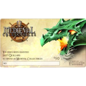 Medieval Collectibles Gift Certificates