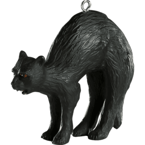 Black Cat Halloween Horror Ornament