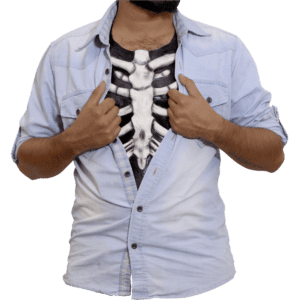 White Ribcage Chest Piece