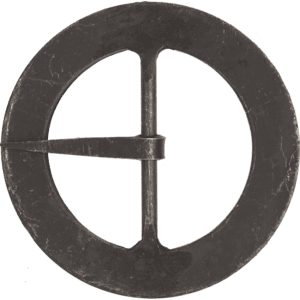 Hand-Forged Black Round Buckle