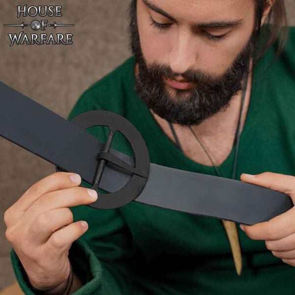 Hand-Forged Black Round Buckle