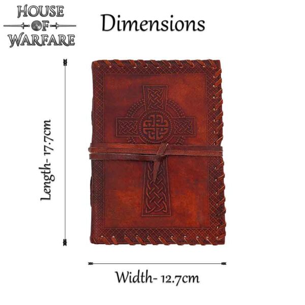 Celtic Cross Leather Journal