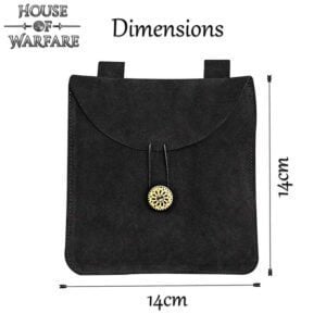 Small Suede Pouch - Black