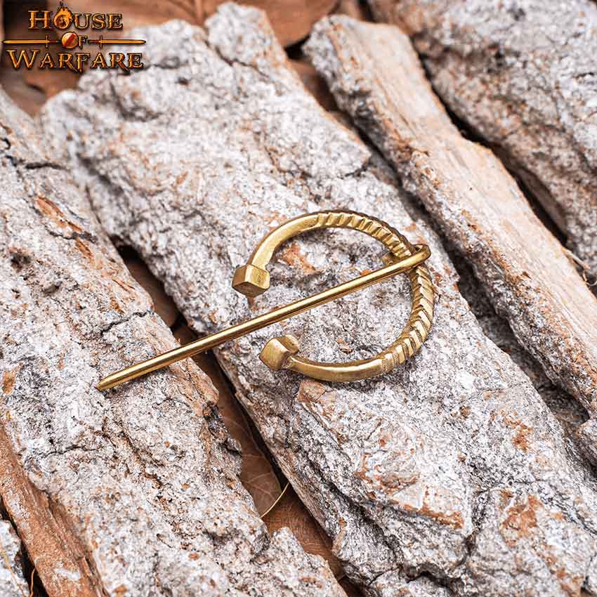 Small Brass Cloak Pin by Medieval Collectibles