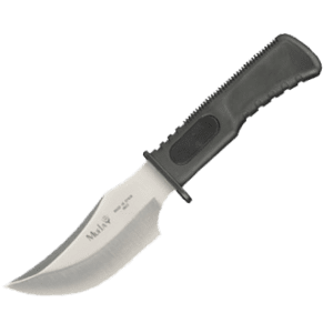 Utility Skinner Knife with Black Polymer Handle