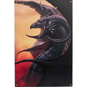 Scourge Dragon Metal Sign