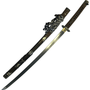 Copper Flower Damascus Katana