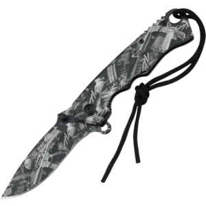 Tac-Force Pistol Camo Spring Assisted Knife