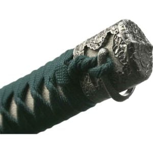 Green Sakura Jintachi with Black Scabbard
