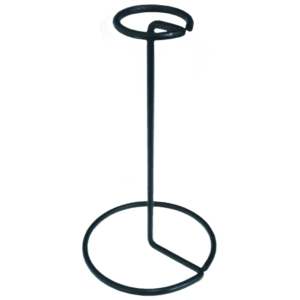 Black Metal Helmet Stand