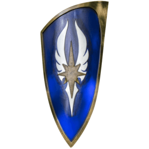 Blue LARP Elven Shield
