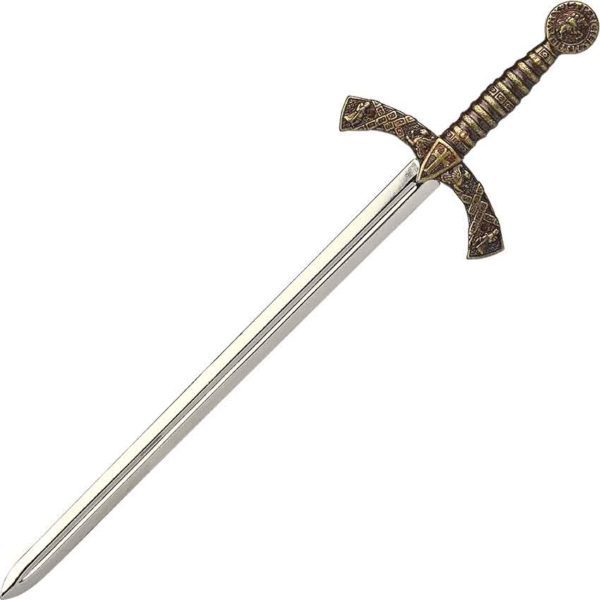 Crusader Sword Letter Opener With Scabbard