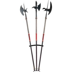 Display Stand for Three Halberds