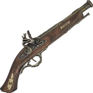 Brass 17th Century Italian Flintlock Pistol