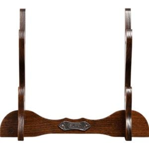 Wooden Two Pistol Table Stand