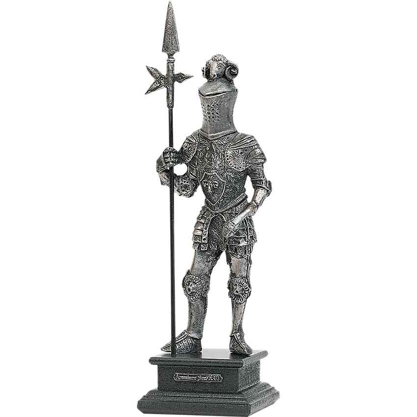 16th Century Pewter Knight with Halberd ME0173 Medieval Collectibles