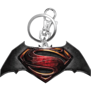 Colored Batman V Superman Keychain