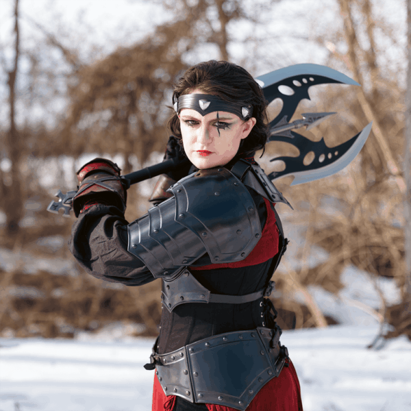 Blackened Mina Spaulders