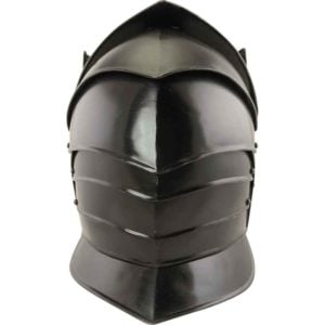 Reginald Darkened Steel Helmet