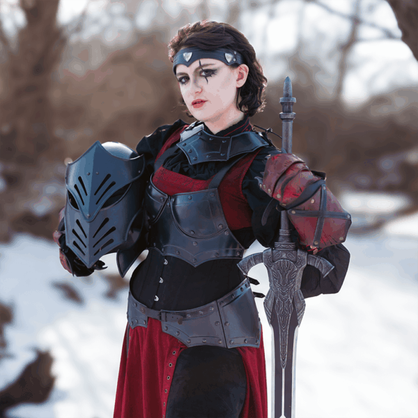 Reginald Darkened Steel Helmet