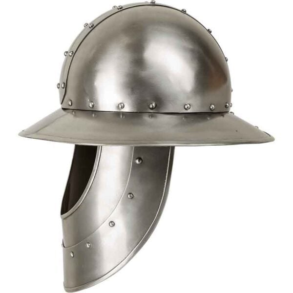 Steel Kettle Hat with Face Armour